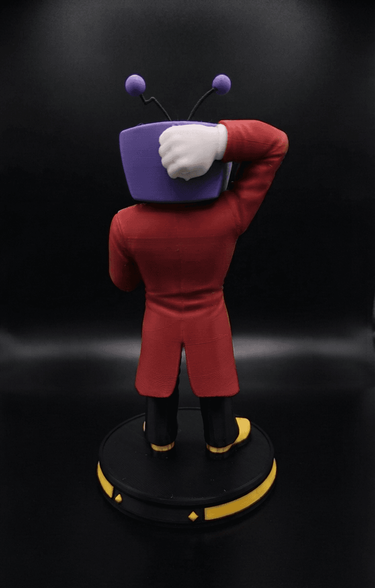 Figurine Tenna - Deltarune 💜, vue 3 — impression 3D, La Cale aux Trésors