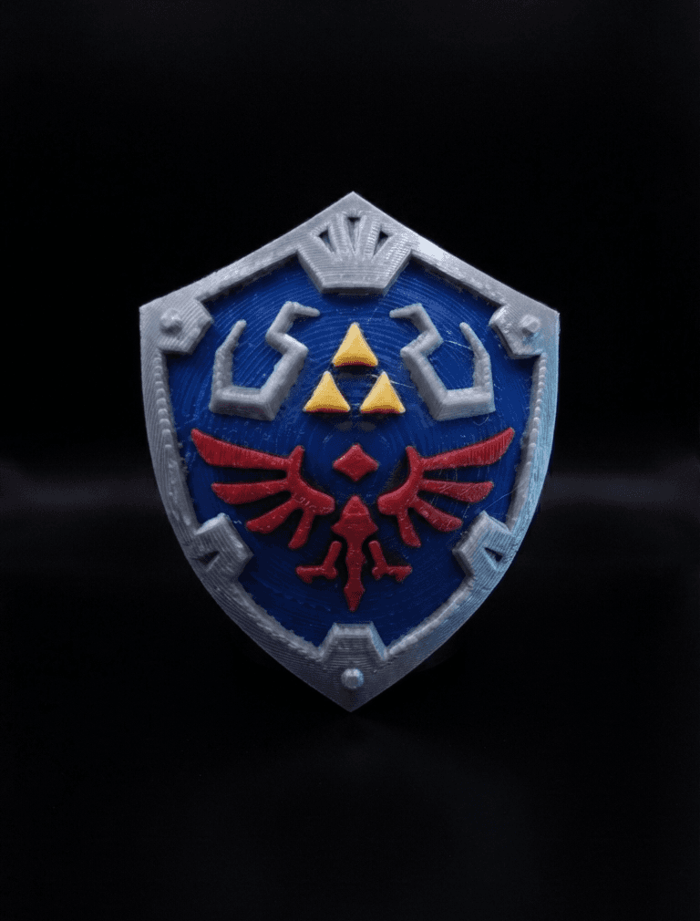 Aimant Bouclier Hylia (Zelda) — impression 3D, La Cale aux Trésors